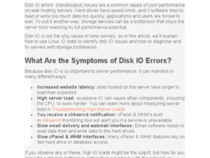 Troubleshooting Web Hosting And Database Issues