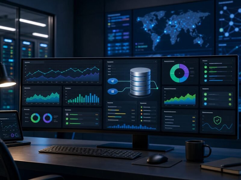 Database performance monitoring platform with observability dashboard and database health checks