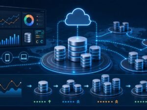 Elastic database scalability platform with cloud database clusters and traffic growth