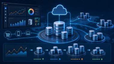 Elastic database scalability platform with cloud database clusters and traffic growth
