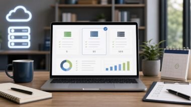 Hosting renewal price checklist dashboard for a small business website