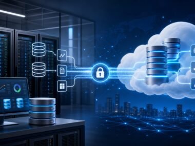 Hybrid cloud database solution connecting on-premise data center and cloud infrastructure
