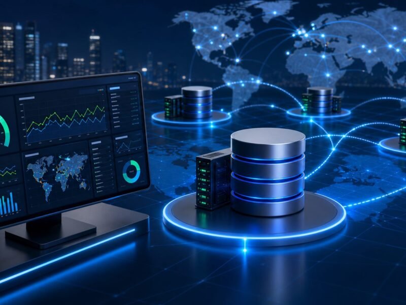 Low-latency database infrastructure with distributed data center performance monitoring