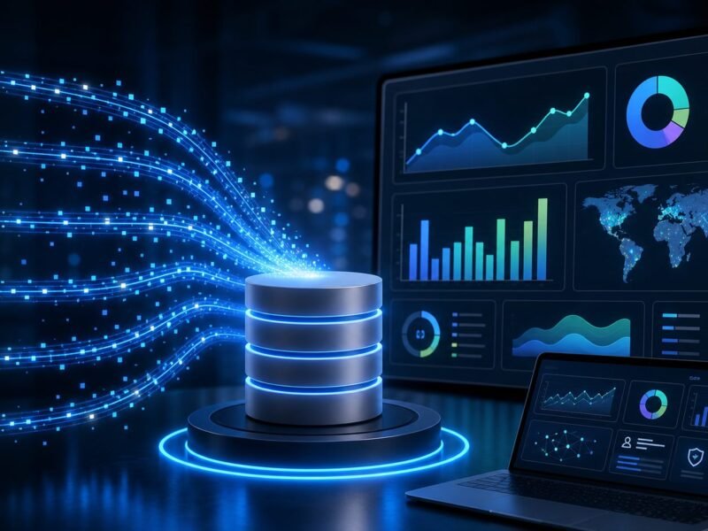 Real-time analytics database platform processing live data streams