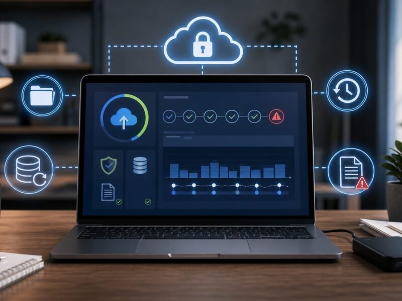 Website backup and restore dashboard for small business recovery planning