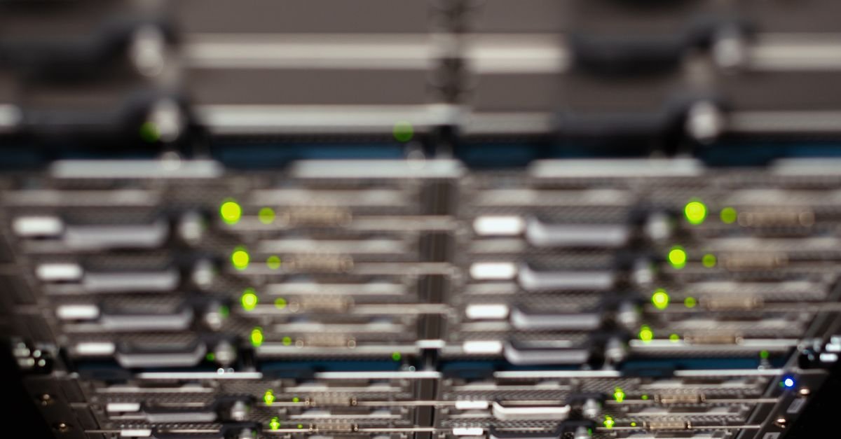 A dense array of server drives
