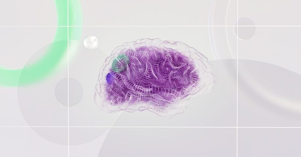 Abstract visualization of an AI neural network