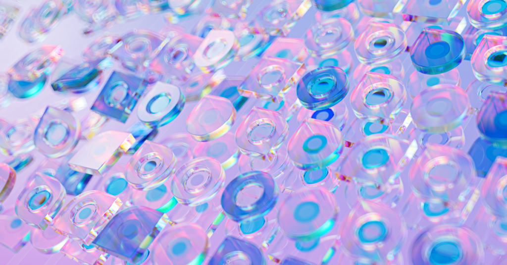 Colorful abstract representation of stored data