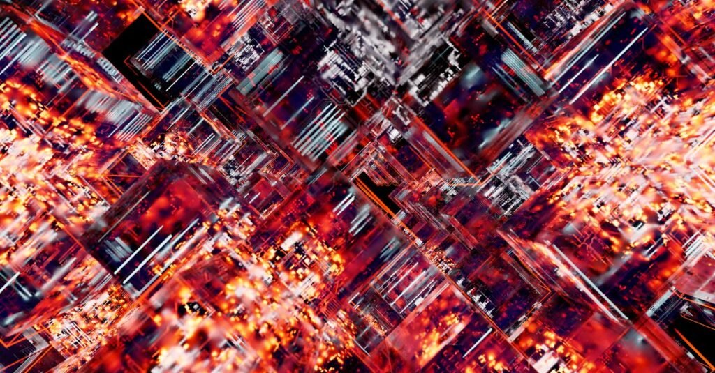 Abstract visualization of a data grid