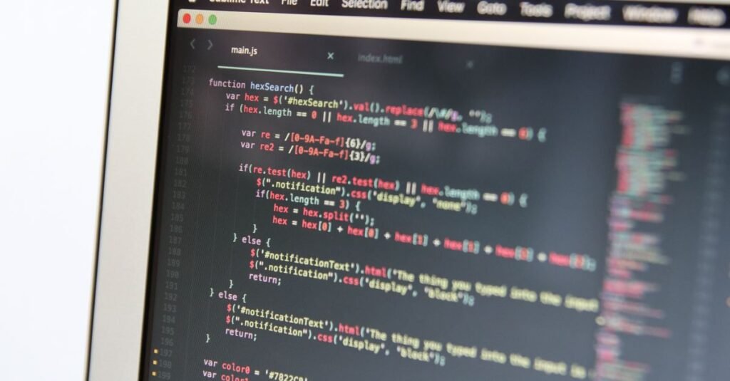 Code open in an editor