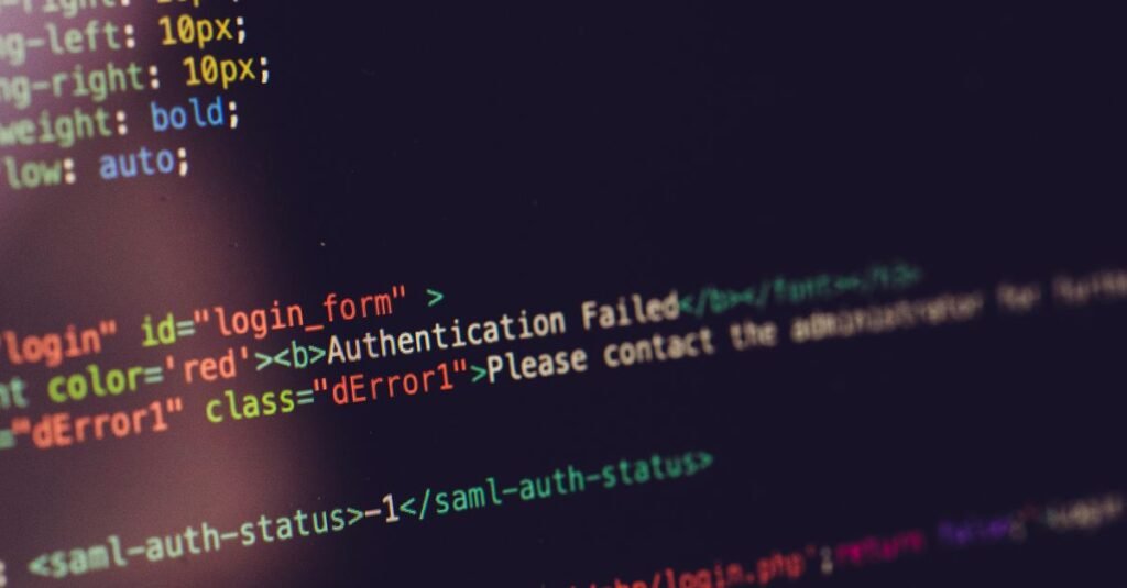 Database authentication code on a screen